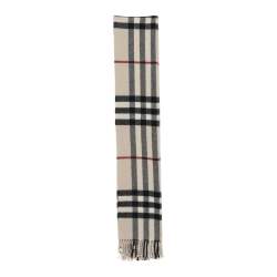 Burberry Beige Giant Check Cashmere Scarf Burberry | TLC