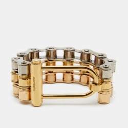Burberry Triple Bike Chain Gold/Silver Tone Metal Bracelet