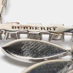 Pre Owned Burberry Lavender Crystal Daisy Drop Single Clip-On Earring