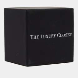 مملوكة مسبقًا Burberry Chain Link Crystals Gold Tone Earrings