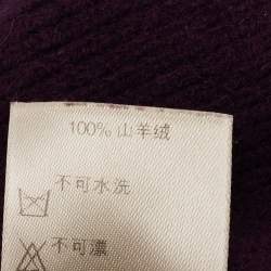 Burberry Purple Knit Cashmere Beanie