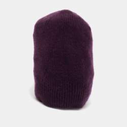 Burberry Purple Knit Cashmere Beanie