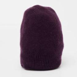 Burberry Purple Knit Cashmere Beanie