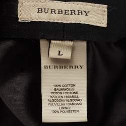 Burberry Beige Quilted Nova Check Newsboy Hat L