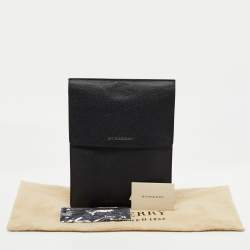 Burberry Black Leather Tablet Sleeve 