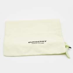 مملوكة مسبقًا Burberry  Navy Blue Suede Leather Gold Tone Bracelet