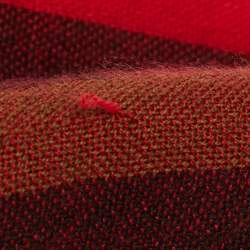 مملوكة مسبقًا Burberry Red Giant Check Wool Blend Scarf