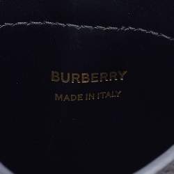 Pre Owned Burberry Black Leather Anne Phone Case Crossbody Bag