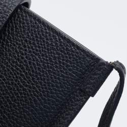Pre Owned Burberry Black Leather Anne Phone Case Crossbody Bag