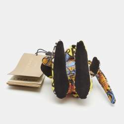 Burberry Multicolor Fabric Graffiti Hare Bag Charm 