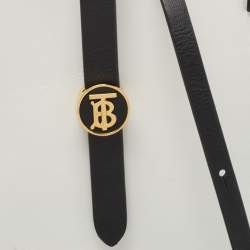 Pre Owned Burberry White/Black Leather Anne Phone Case