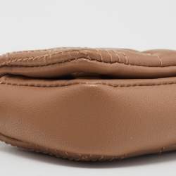 Pre Owned Burberry Beige Quilted Leather AirPods Pro Case 