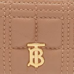 Pre Owned Burberry Beige Quilted Leather AirPods Pro Case 