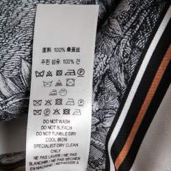 Burberry White Deer Printed Silk Square Scarf