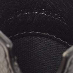 Burberry Black Spike Studded Leather Phone Pouch