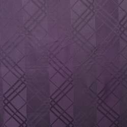 Pre Owned Burberry Purple Checkered Silk Square Scarf