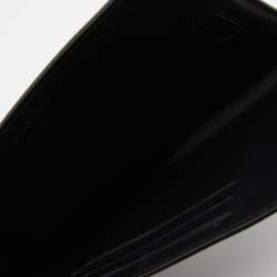  Burberry Black Leather Document Travel Pouch