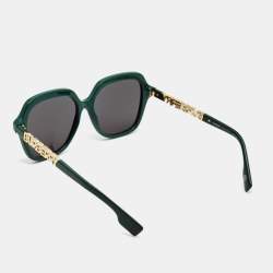 Pre Owned Burberry Green/Black Joni Sunglasses