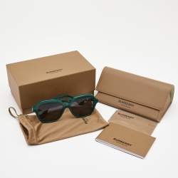 Pre Owned Burberry Green/Black Joni Sunglasses