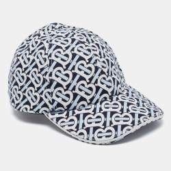 Burberry Monogram Denim Jacquard Baseball Cap Blue, Burberry® Official