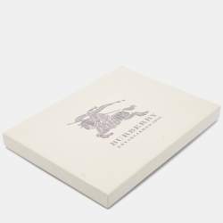 Pre Owned  Burberry Beige Vintage Check Wool & Silk Scarf