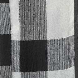 Burberry Grey/Black Giant Check Silk Stole
