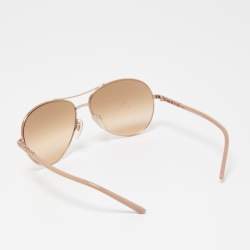 Burberry Rose Gold B3053 Acetate Gradient Aviator Sunglasses