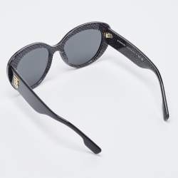 Burberry Black BE 4298 TB Logo Cat Eye Sunglasses