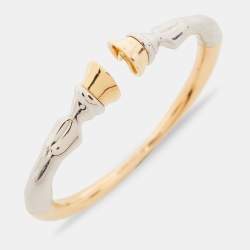 مملوكة مسبقًا Burberry Hoof Three Tone Cuff Bracelet 