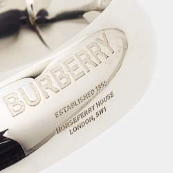 Burberry Horseferry Engraved Silver Tone Bracelet