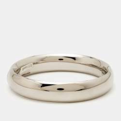 Burberry Horseferry Engraved Silver Tone Bracelet