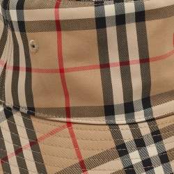 Burberry Beige Vintage Check Bucket Hat L