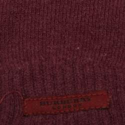 Burberry Purple Wool Gloves S/M