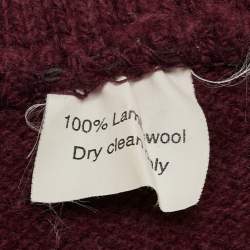 Burberry Purple Wool Gloves S/M