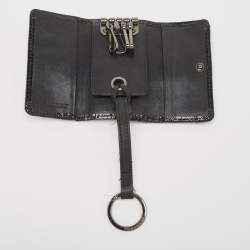 مملوكة مسبقًا Burberry Multicolor Nova Check PVC and Patent Leather Key Holder