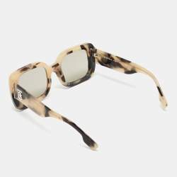 Burberry Beige/Black Tortoise Print Delilah Square Sunglasses