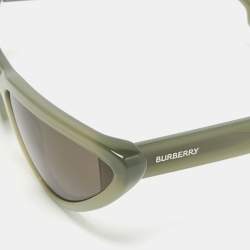 Pre Owned Burberry Grey/Black B4292 Cat Eye Sunglasses