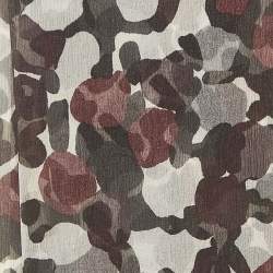 Pre Owned Burberry Multicolor Printed Silk Scarf