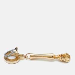 Burberry Two-Tone Horse Hoof Clip On Earrings