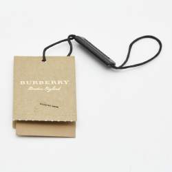Burberry Chain Link Motif Silver Tone Open Cuff Bracelet M