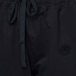 Pre Owned Burberry Black Cotton Knit Joggers L