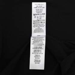 Pre Owned Burberry Black Cotton Logo Print T-Shirt M