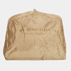 Burberry Beige Cotton Gabardine Double Breasted Trench Coat M