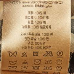 Burberry Beige Cotton Gabardine Double Breasted Trench Coat M