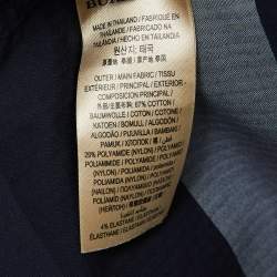 Burberry Navy Blue Plaid Button Down Shirt L