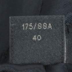 Burberry Prorsum Navy Blue Alpaca Wool Wait Belt Coat M