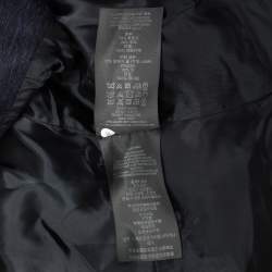 Burberry Prorsum Navy Blue Alpaca Wool Wait Belt Coat M