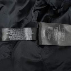 Burberry Prorsum Navy Blue Alpaca Wool Wait Belt Coat M