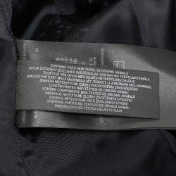 Burberry Prorsum Navy Blue Alpaca Wool Wait Belt Coat M