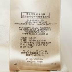 Pre Owned Burberry White Mesh Flared Sleeveless Short Dress L